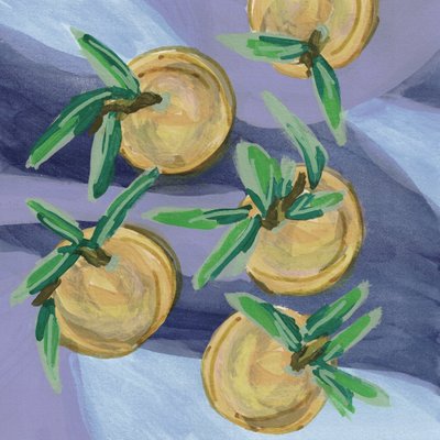 Pastelgele clementines door Lori Ann Folz