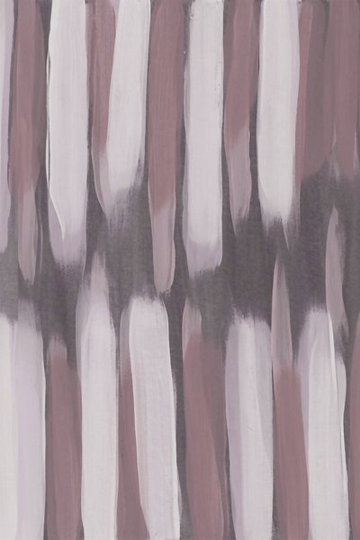 Abstracte schilderij met gedempte penseelstreken door Lori Ann Folz