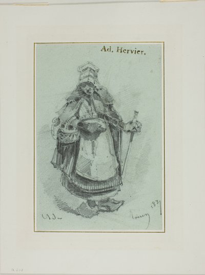 Boerin door Louis Adolphe Hervier