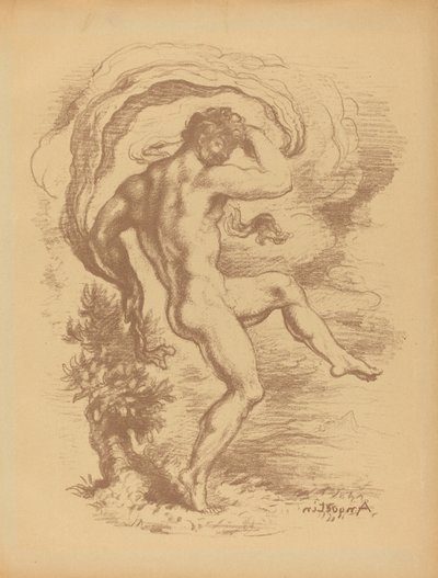 Naakte danseres door Louis Anquetin