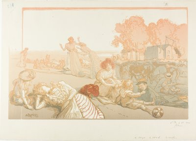 Modern bucolisch door Louis Auguste Lepère