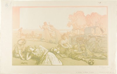 Modern bucolisch door Louis Auguste Lepère