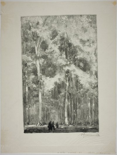 Ochtend, Kruispunt van de Forten van Marlotte door Louis Auguste Lepère