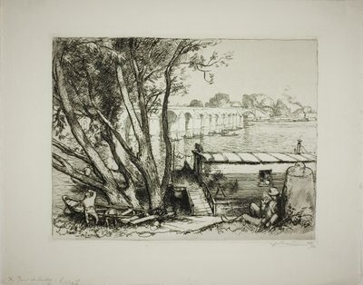 Poissy door Louis Auguste Lepère