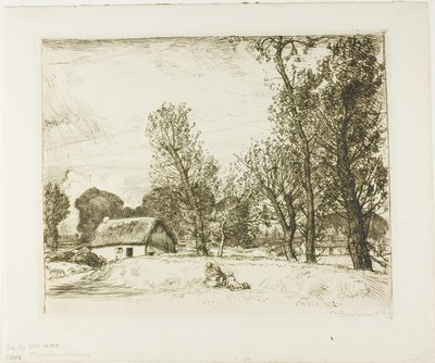 Knotpopulieren door Louis Auguste Lepère