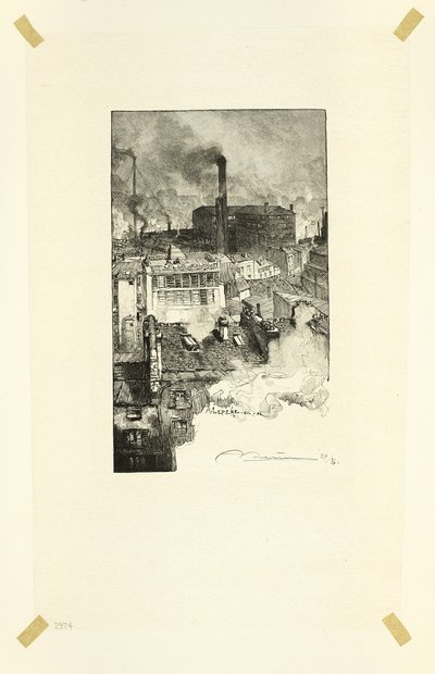 Quartier des Gobelins, plaat 20 van Le Long de la Seine et des Boulevards door Louis Auguste Lepère