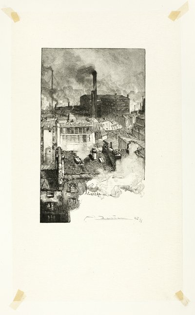 Quartier des Gobelins, plaat 20 van Le Long de la Seine et des Boulevards door Louis Auguste Lepère