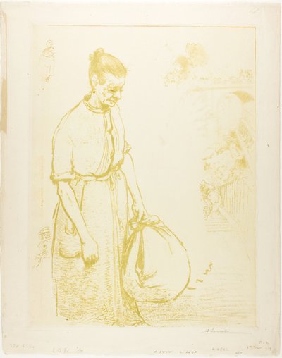 De wasvrouwen door Louis Auguste Lepère