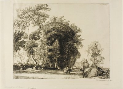 De weg naar St. Gilles door Louis Auguste Lepère