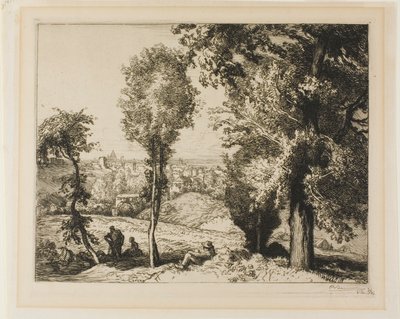 Naar Gentilly door Louis Auguste Lepère