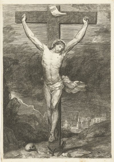 Christus aan het kruis door Louis Bernard Coclers
