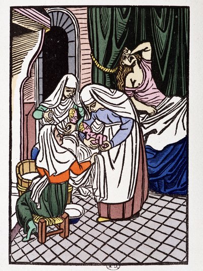 Vrouw bevalt - in 