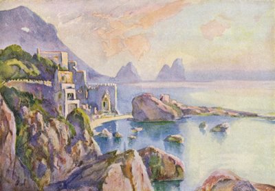 Het Eiland Capri door Louis Burleigh Bruhl
