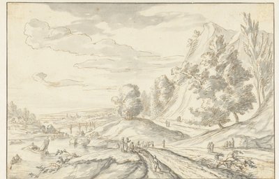Berglandschap door Louis Chalon