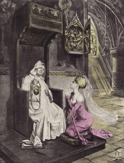 De Dame en de Monnik, Derde Dag, Derde Verhaal door Louis Chalon