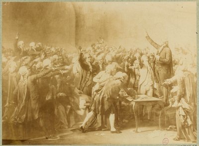De Eed op de Kaatsbaan, 20 juni 1789 door Louis Charles Auguste (after) Couder