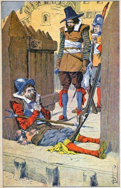 Belegering van La Rochelle door Louis Charles Bombled