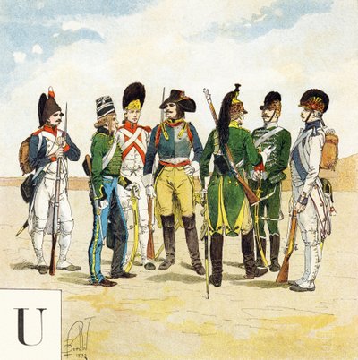 Letter U: Uniformen van het Franse leger, 