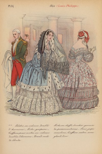 Franse mode: 1840, Louis-Philippe door Louis Colas