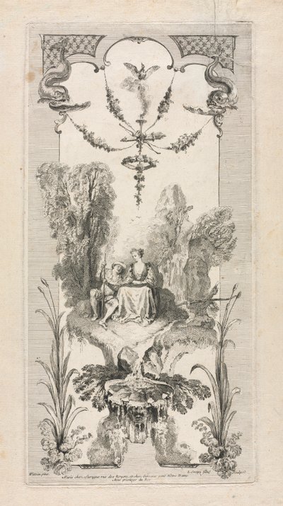 Pastorale, Arabesque door Louis Crepy