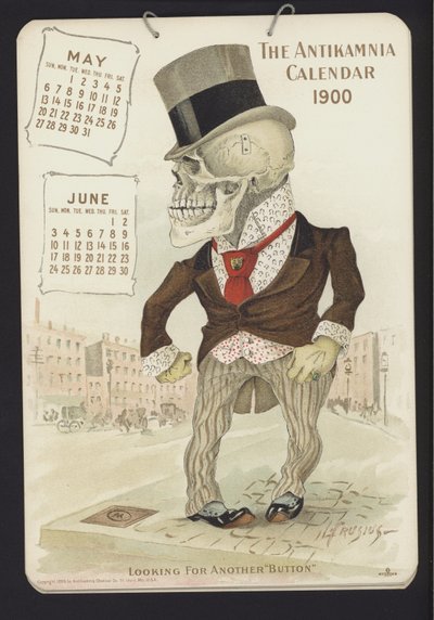 Illustratie voor Antikamnia Kalender, 1900 door Louis Crucius or Crusuius