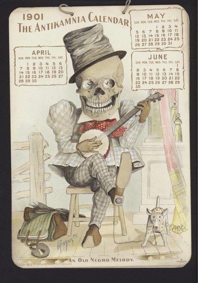 Illustratie voor Antikamnia Kalender, 1901 door Louis Crucius or Crusuius
