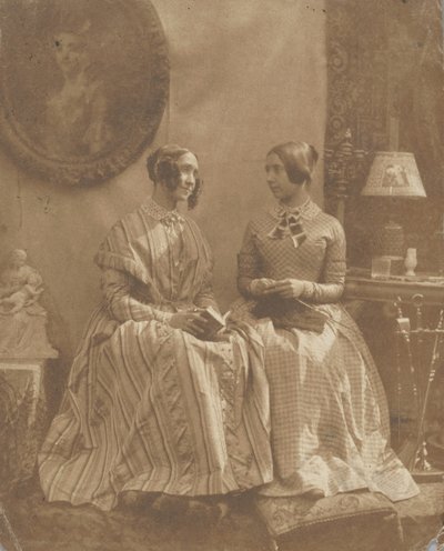 [De vrouw en dochter van de kunstenaar], 1846-49 door Louis Désiré Blanquart Evrard