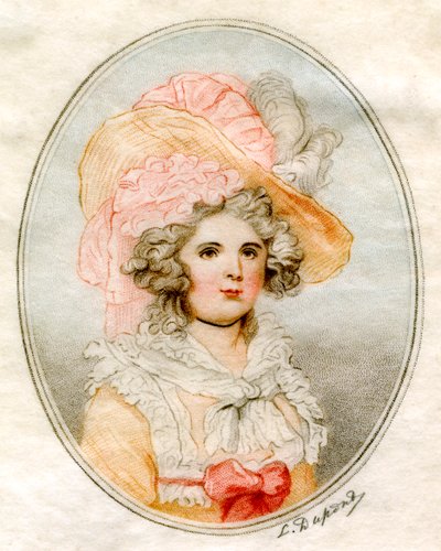 Portret van een vrouw, 18e eeuw door Louis Dupont