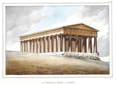 De tempel van Thesee in Athene. in 