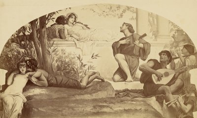 Verliefde muziek door Louis Emile Durandelle
