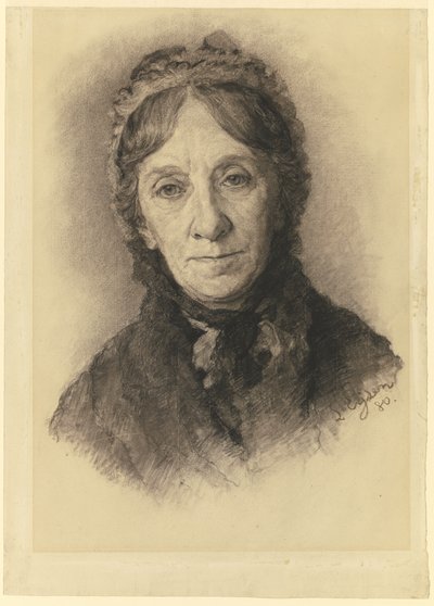 Portret van de moeder van de kunstenaar door Louis Eysen