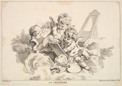 Schilderij door Louis Felix de la Rue