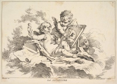Beeldhouwwerk door Louis Felix de la Rue