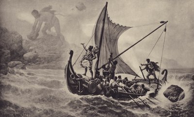 Odysseus bespot de Cycloop door Louis Frederic Schutzenberger