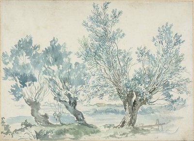 Drie wilgen door Louis Gabriel Moreau
