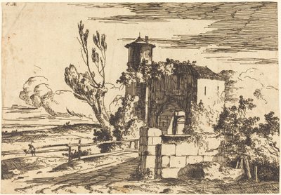 Monumentale Toegang door Louis Gabriel Moreau the Elder