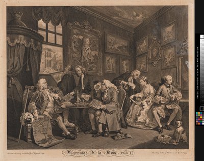 De huwelijksakte door Louis Gérard Scotin