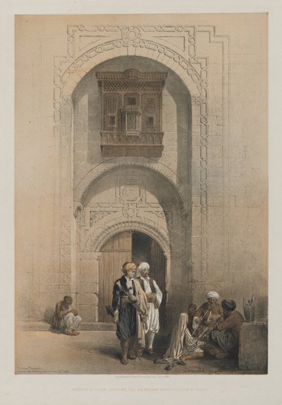 Egypte en Nubië, Deel III: Modern herenhuis, met de Arabeske architectuur van Caïro door Louis Haghe