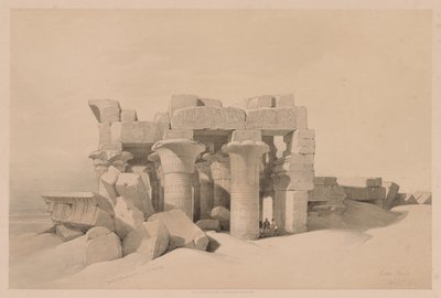 Egypte en Nubië: Deel II - Nr. 42, Ruïnes van Kom Ombo door Louis Haghe