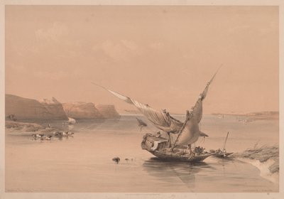 Egypte en Nubië: Deel II - Nr. 6, Toegang tot het Fort van Ibrim, Nubië door Louis Haghe