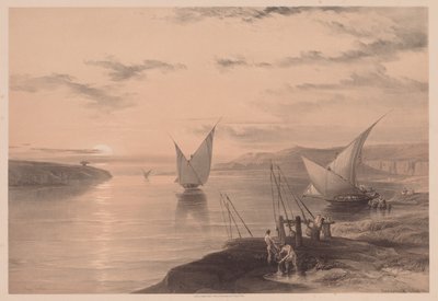 Egypte en Nubië: Deel I - Nr. 12, Hadjar Silsilis door Louis Haghe