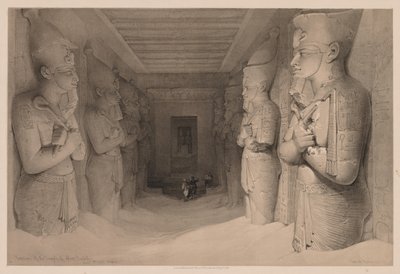 Egypte en Nubië: Deel I - Nr. 14, Interieur van de Tempel Aboo Simbel door Louis Haghe