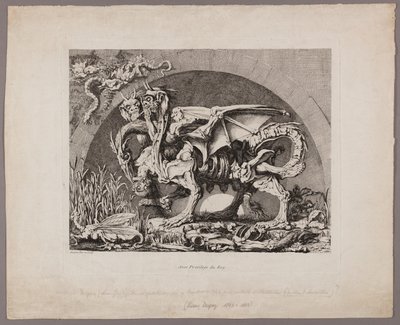 De Chimera door Louis Jean Desprez
