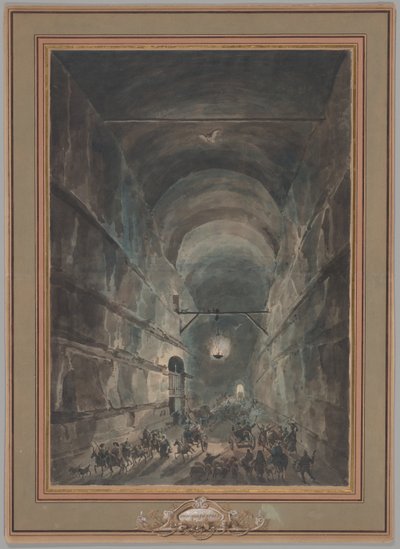 De Grot van Posillipo door Louis Jean Desprez