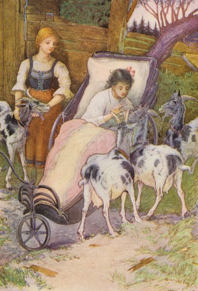 Illustratie voor Heidi door Johanna Spyri door Louis John Rhead