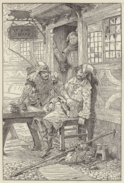 Met een glimlach op zijn gezicht reikte hij over en haalde het bevel tevoorschijn door Louis John Rhead