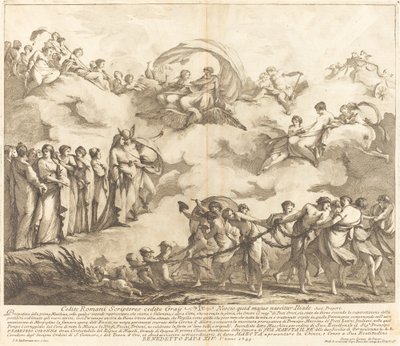 De Verheerlijking van Vergilius, voor het "Chinea" Festival door Louis Joseph Le Lorrain
