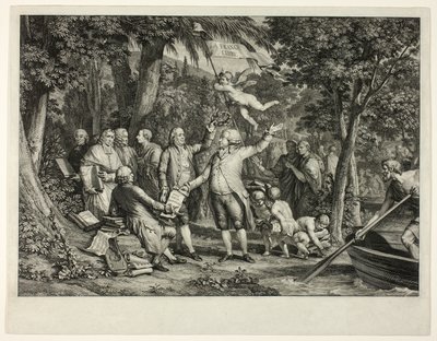 Mirabeau arriveert op de Elyseese Velden door Louis Joseph Masquelier