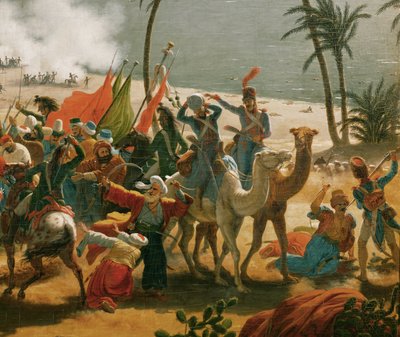 Slag bij Aboukir (olieverf op doek) door Louis Lejeune