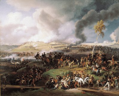 Slag bij Moskova (ook Slag bij Borodino) (7 september 1812) door Louis Lejeune